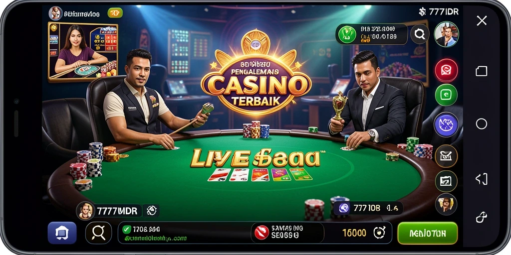 Tampilan permainan Live Casino yang menarik di 777IDR.
