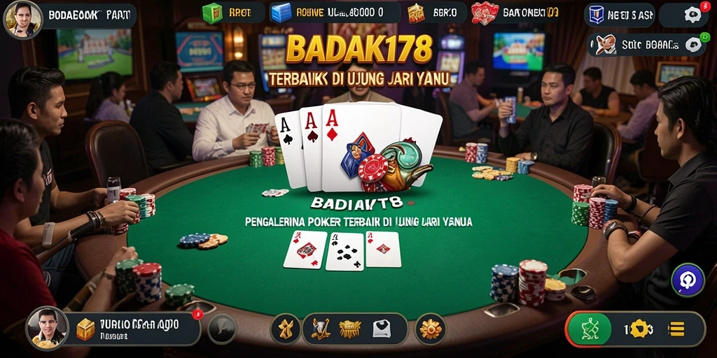 Gameplay seru di BADAK178 dengan fitur poker yang menarik.