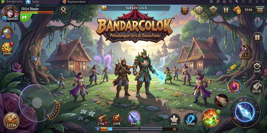 Tangkapan layar BANDARCOLOK menampilkan pemandangan indah dunia petualangan yang menegangkan.