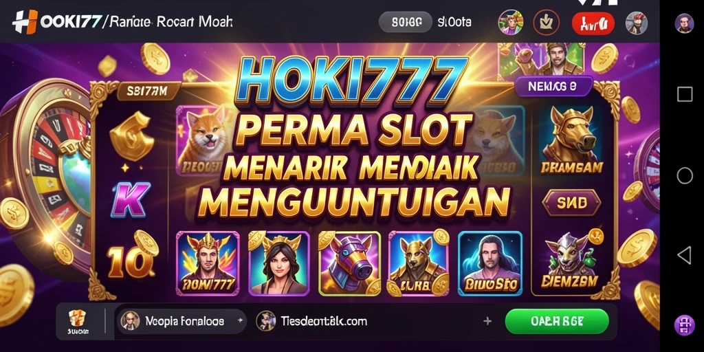 Gameplay menegangkan HOKI777 dengan berbagai tema slot yang menarik.