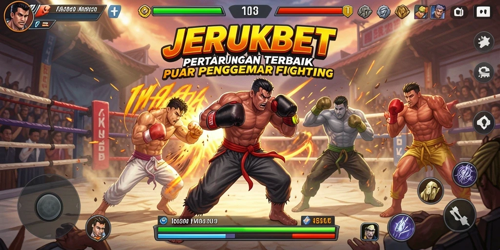 Gambaran aksi pertarungan seru di game JERUKBET.