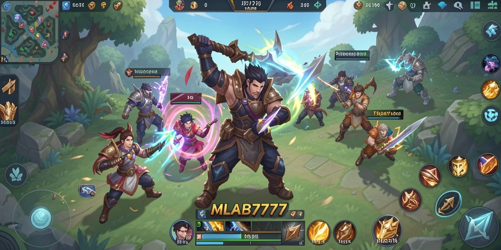 Tampilan utama gameplay MLBB777 dalam dunia Open World yang luas.