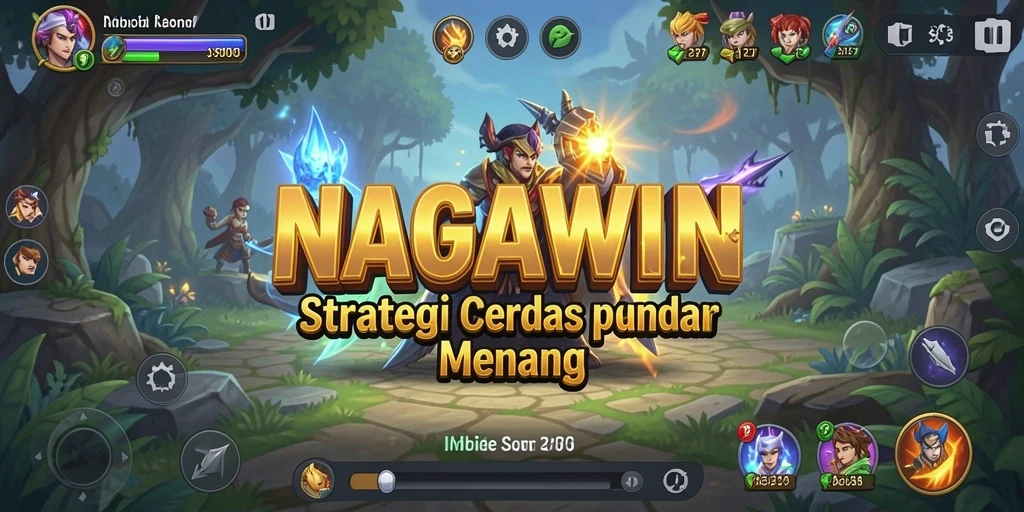 Tampilan gameplay menegangkan dan penuh strategi di NAGAWIN.