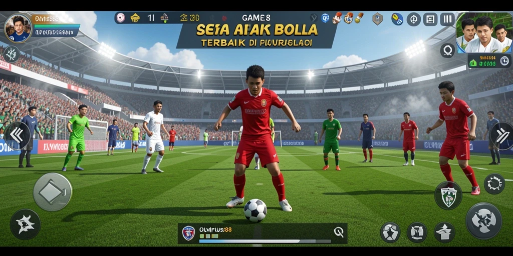 Tampilan gameplay OLYMPUS88 yang menegangkan dalam pertandingan sepak bola.
