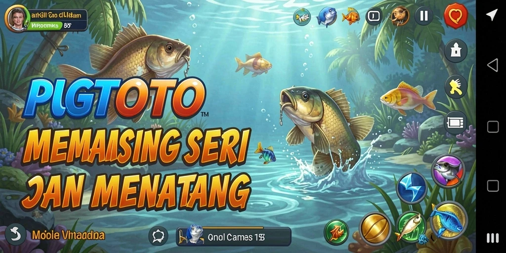 Tampilan gameplay memancing yang seru dan menantang di PGTOTO.
