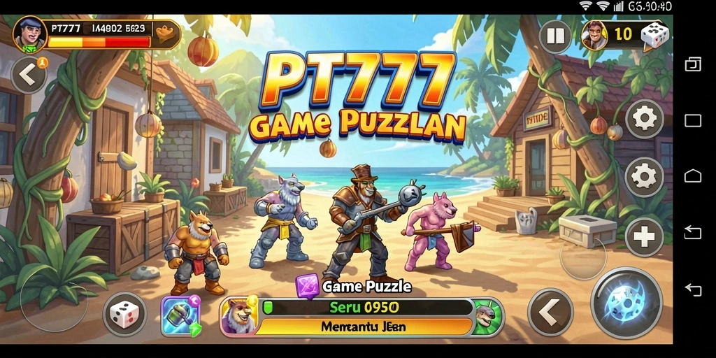Tampilan gameplay seru PT777 dengan berbagai teka-teki menantang.