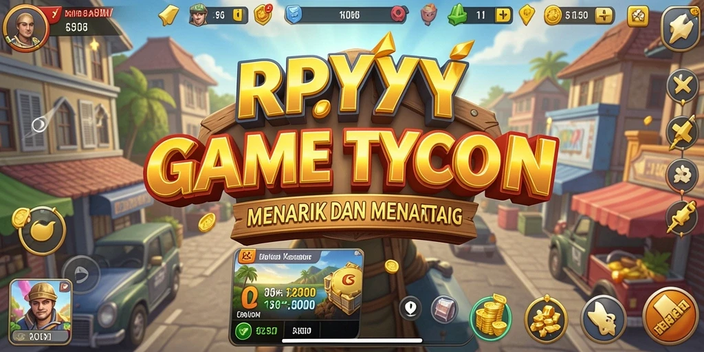 Screenshot gameplay RPYYY menampilkan aktivitas manajemen bisnis yang menarik.