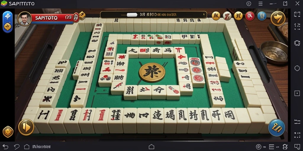 Tampilan gameplay SAPITOTO yang menarik dengan variasi Mahjong.
