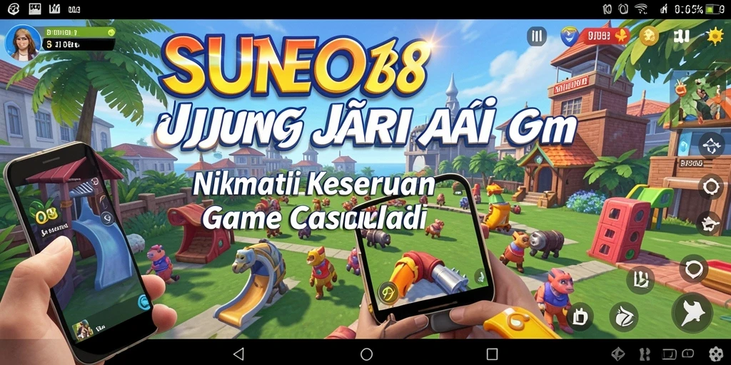 Tampilan gameplay SUNEO138 yang penuh warna dan seru.